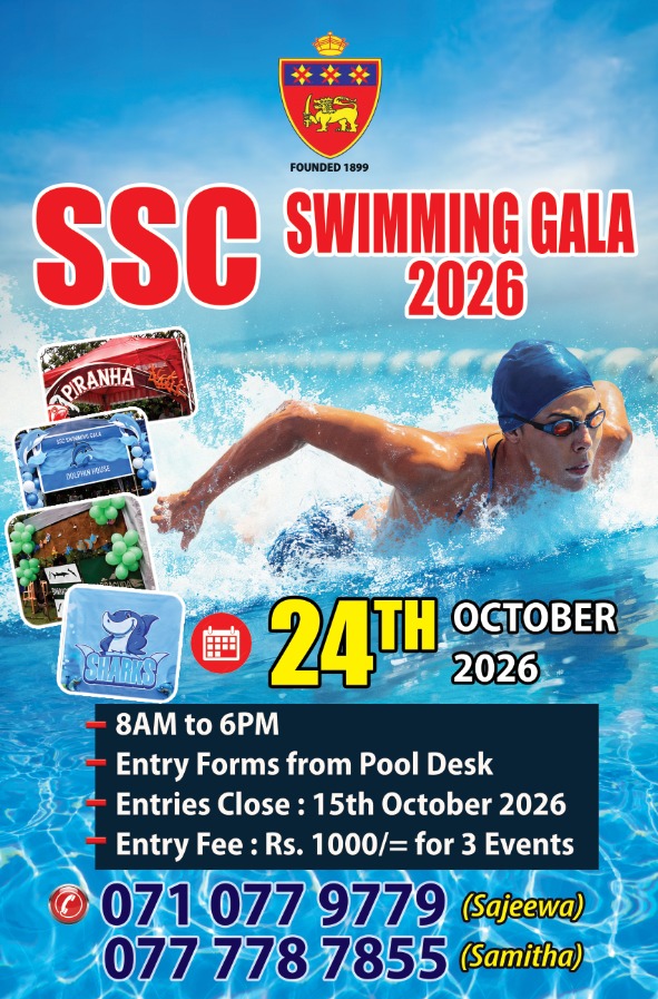 SSC Swimming Gala 2026 poster